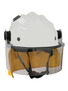 BR9 Cap Style Wildland Firefighting Helmet, with clip on visor & mesh cradle