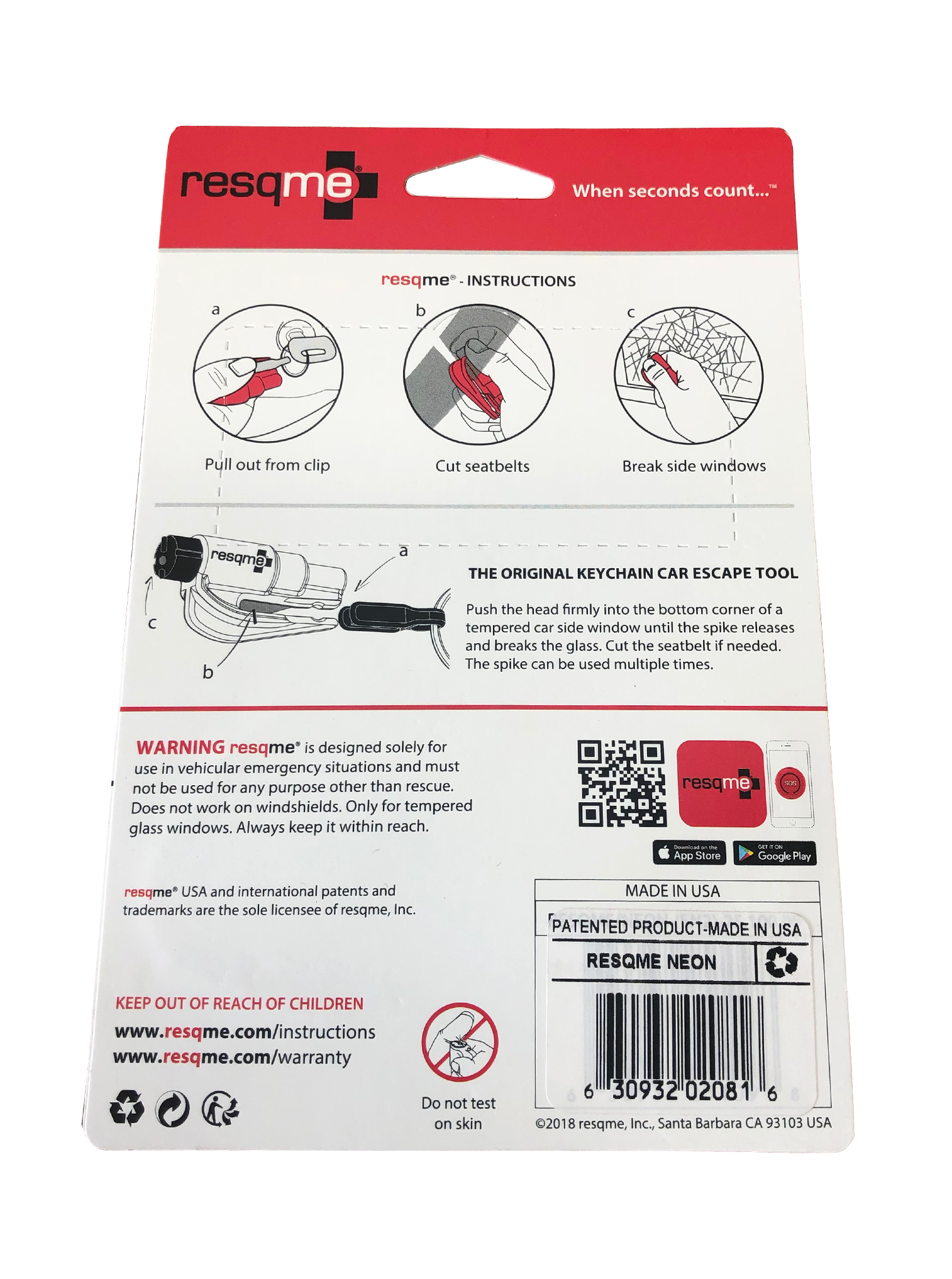 What is inside the resqme®? - resqme, Inc.
