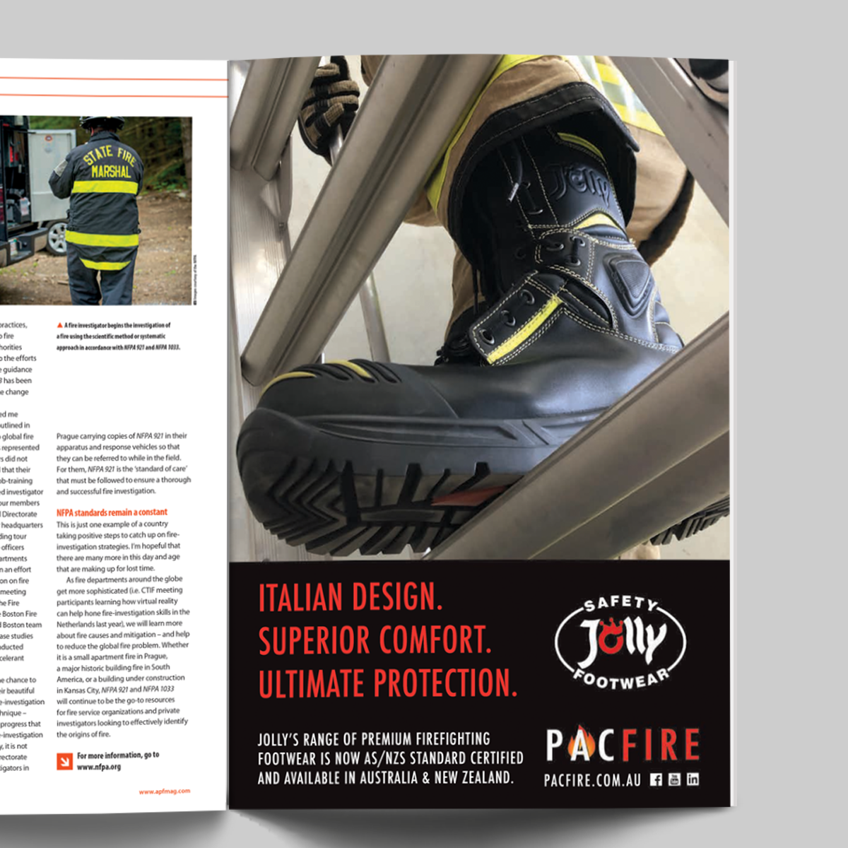 Jolly Firefighting Footwear arrives at Pac Fire
